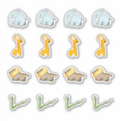 African Savanna Collectie Kiss-Cut Stickers (Voorkant)