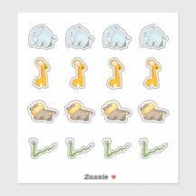 African Savanna Collectie Kiss-Cut Stickers