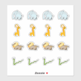 African Savanna Collectie Kiss-Cut Stickers