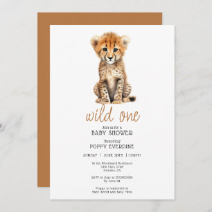 African Savannah Wild Een Baby shower Uitnodiging