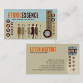 African Soul - art deco compositie Visitekaartje (Voorkant / Achterkant)