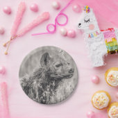 African Spotted Hyena Papieren Bordje (Feest)