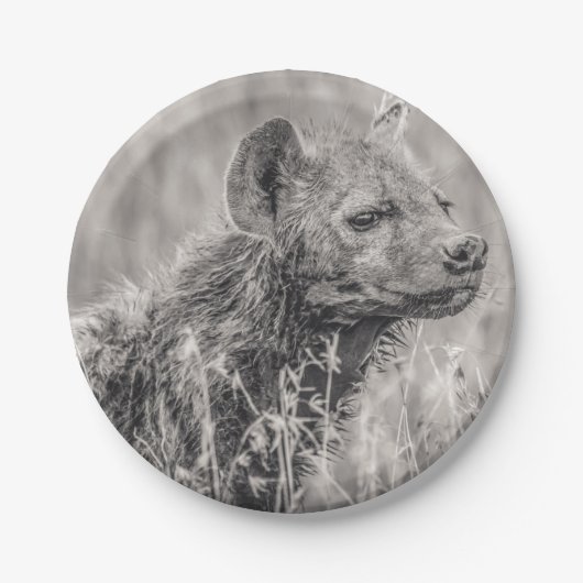 African Spotted Hyena Papieren Bordje (Voorkant)