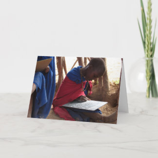 African Student Greeting Card Kaart