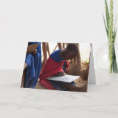 African Student Greeting Card Kaart (Voorkant)