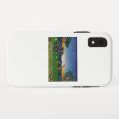 "African Sunset" Elephant Giraffe Art Phone Case (Achterkant (horizontaal))