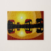 African Sunset Elephants Legpuzzel (Horizontaal)