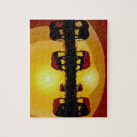 African Sunset Elephants Legpuzzel (Verticaal)