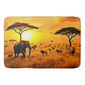 African Sunset Safari Majesty Design Badmat (Voorkant)