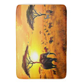 African Sunset Safari Majesty Design Badmat (Voorkant Verticaal)