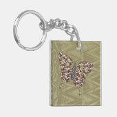 African Swallowtail Acryl Sleutelhanger (Voorkant Links)