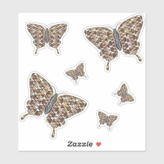 African Swallowtail Contour Sticker (Vel)