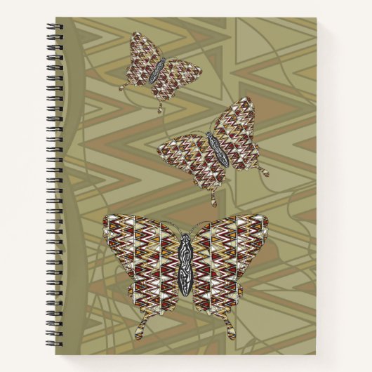 African Swallowtail Spiral Notitieboek (Voorkant)