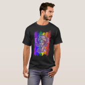 African Techno Frenchcore Hardcore Goa Queen Tranc T-shirt (Voorkant volledig)