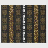 African Tribal Animal Print Wrapping Paper Cadeaupapier (Vlak)