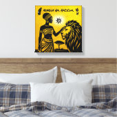 African Tribal Art: Ancestral painting ideas Canvas Afdruk (Insitu (Slaapkamer))