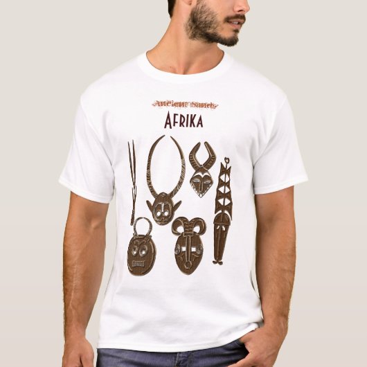 AFRICAN TRIBAL ART T-shirt (Voorkant)