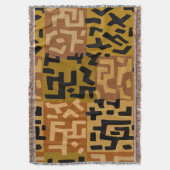 African Tribal BaKuba Deken (Voorkant Verticaal)