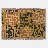 African Tribal BaKuba Deken (Voorkant)