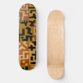 African Tribal BaKuba Persoonlijk Skateboard (Voorkant)