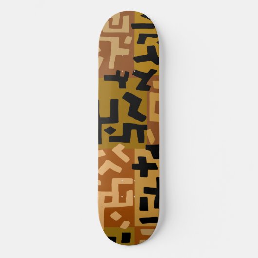 African Tribal BaKuba Persoonlijk Skateboard (Voorkant)