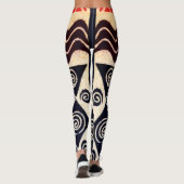 African Tribal Crazy Aerobe Leggings (Achterkant)