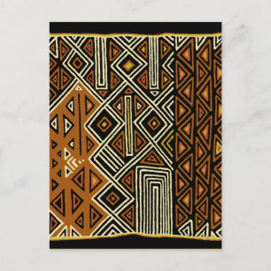 African Tribal Kuba Design Briefkaart