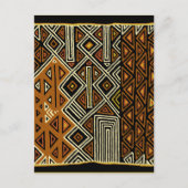African Tribal Kuba Design Briefkaart (Voorkant)