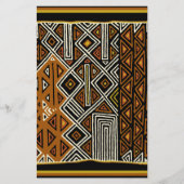 African Tribal Kuba Design Briefpapier (Voorkant)