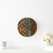 African Tribal Kuba Design Ronde Klok (Huis)