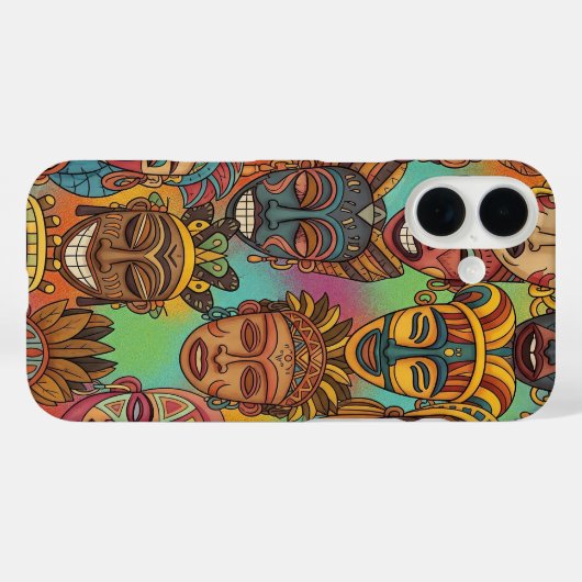 AFRICAN TRIBAL MASK Case-Mate iPhone CASE (Achterkant (horizontaal))