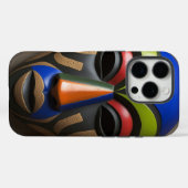 African Tribal  Mask Geometric Symbolism Case-Mate iPhone Case (Achterkant (horizontaal))