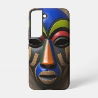 African Tribal Mask Geometric Symbolism Samsung Galaxy Hoesje