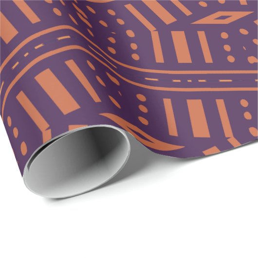 African Tribal Mudcloth Print Wrapping Paper Cadeaupapier (Rol Hoek)