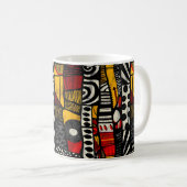 African Tribal Pattern Coffee Mok (Voorkant rechts)