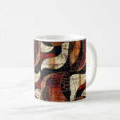 African Tribal Pattern Coffee Mok (Voorkant rechts)