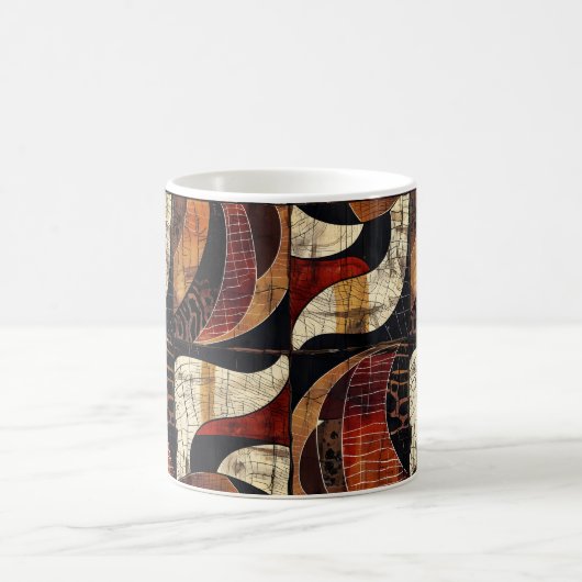 African Tribal Pattern Coffee Mok (Center)