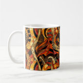 African Tribal Pattern Coffee Mok (Links)