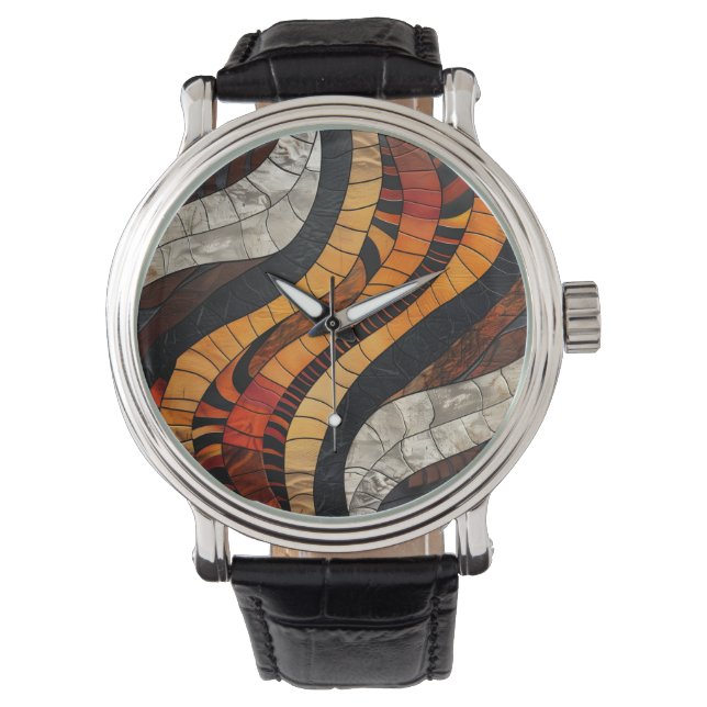 African Tribal Pattern Watch Horloge (Voorkant)