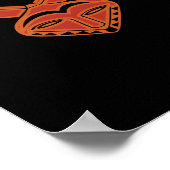 african tribe decorated masks poster (Hoek)
