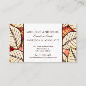 African Tropical Leaves Oerwoud Chic Visitekaartje (Voorkant)