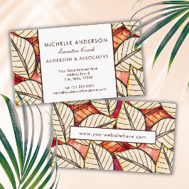 African Tropical Leaves Oerwoud Chic Visitekaartje