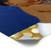 African Twin BOYS |Gold Glitter Royal Gifts Sign Poster (Hoek)