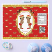 African Twin Boys Red Gold Chip Bag Flyer (Enkel)