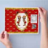 African Twin Boys Red Gold Chip Bag Flyer (Hand)