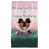 African Twin Girls Klein Cadeauzakje (Voorkant)