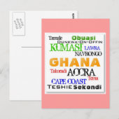 African_Urban Custom Briefkaart (Voorkant / Achterkant)