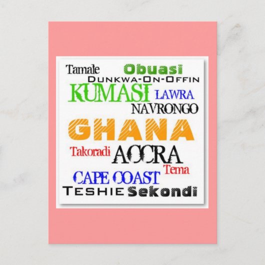 African_Urban Custom Briefkaart (Voorkant)