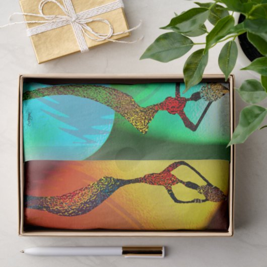 African Vase Confetti Celebration Tissuepapier (Geschenk)