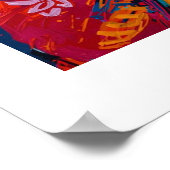 African Vibrant Abstract Art Print (Hoek)